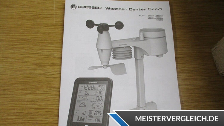 BRESSER 5-in-1-Wetter-Center Beaufort Bedienungsanleitung