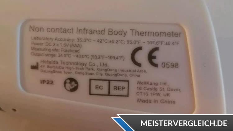 MEDISANA Kontaktloses Infrarot-Körperthermometer TM A79 Funktionen