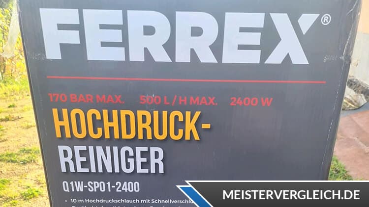 FERREX Hochdruckreiniger Q1W-SP01-2400 Verpackung