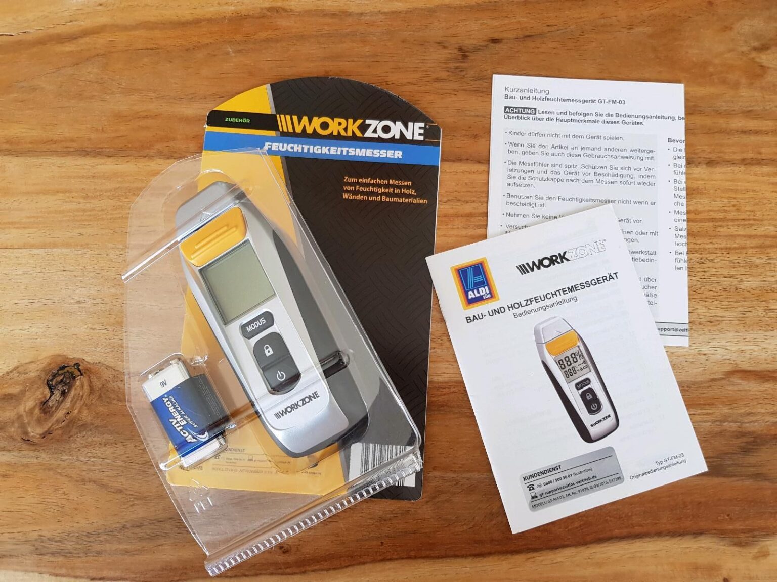 WORKZONE Bau- und Holzfeuchtemessgerät GT-FM-06 Test und Bewertung ...
