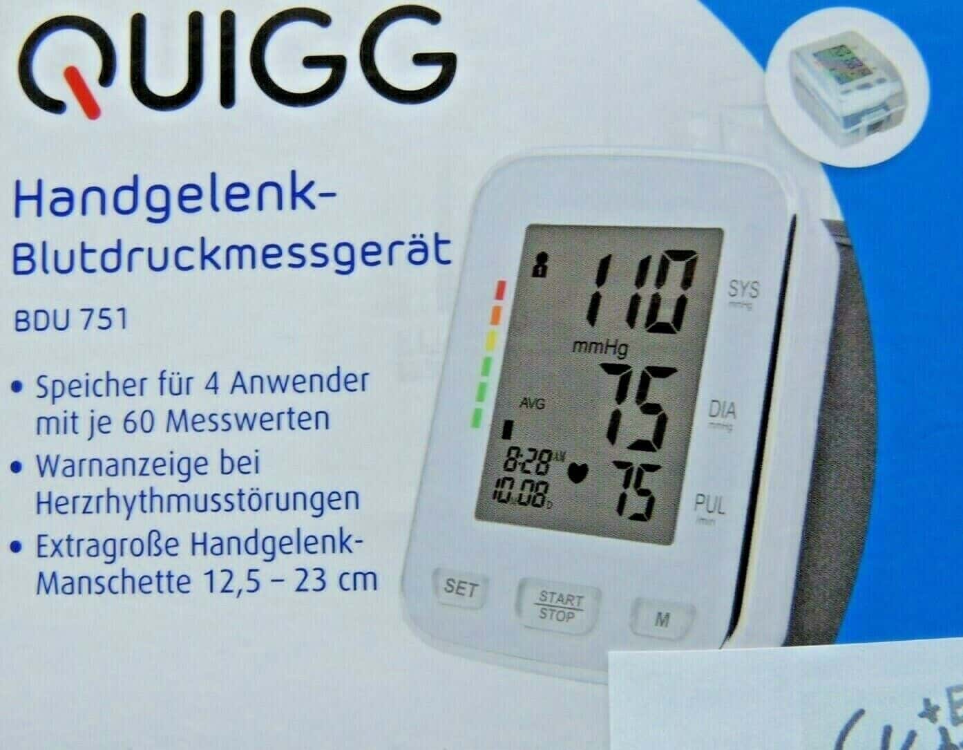 AMBIANO Handgelenk-Blutdruckmessgerät BDU 751 Test