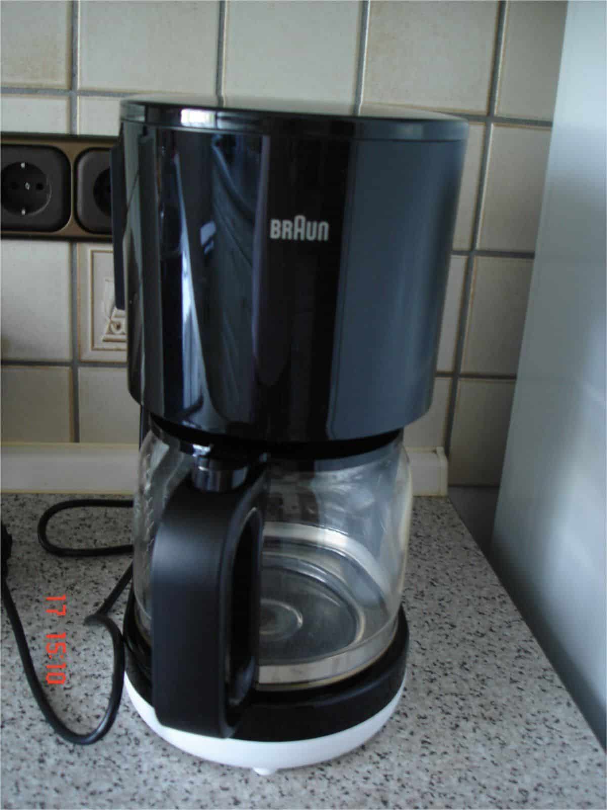 BRAUN Kaffeemaschine KF 1100.BK/KF 1100.WH Test und Bewertung - Erfahrungen