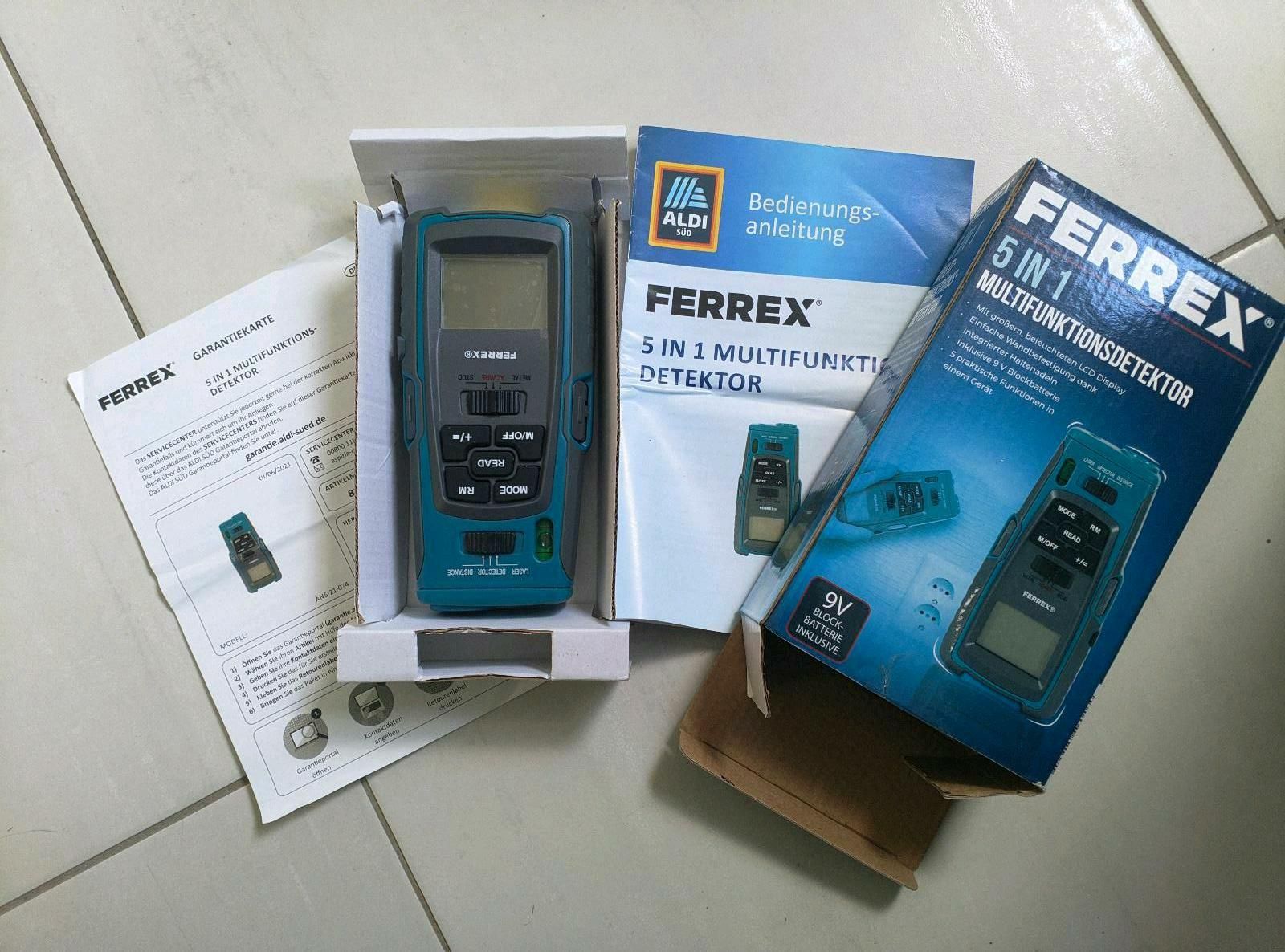 FERREX 5-in-1-Multifunktionsdetektor