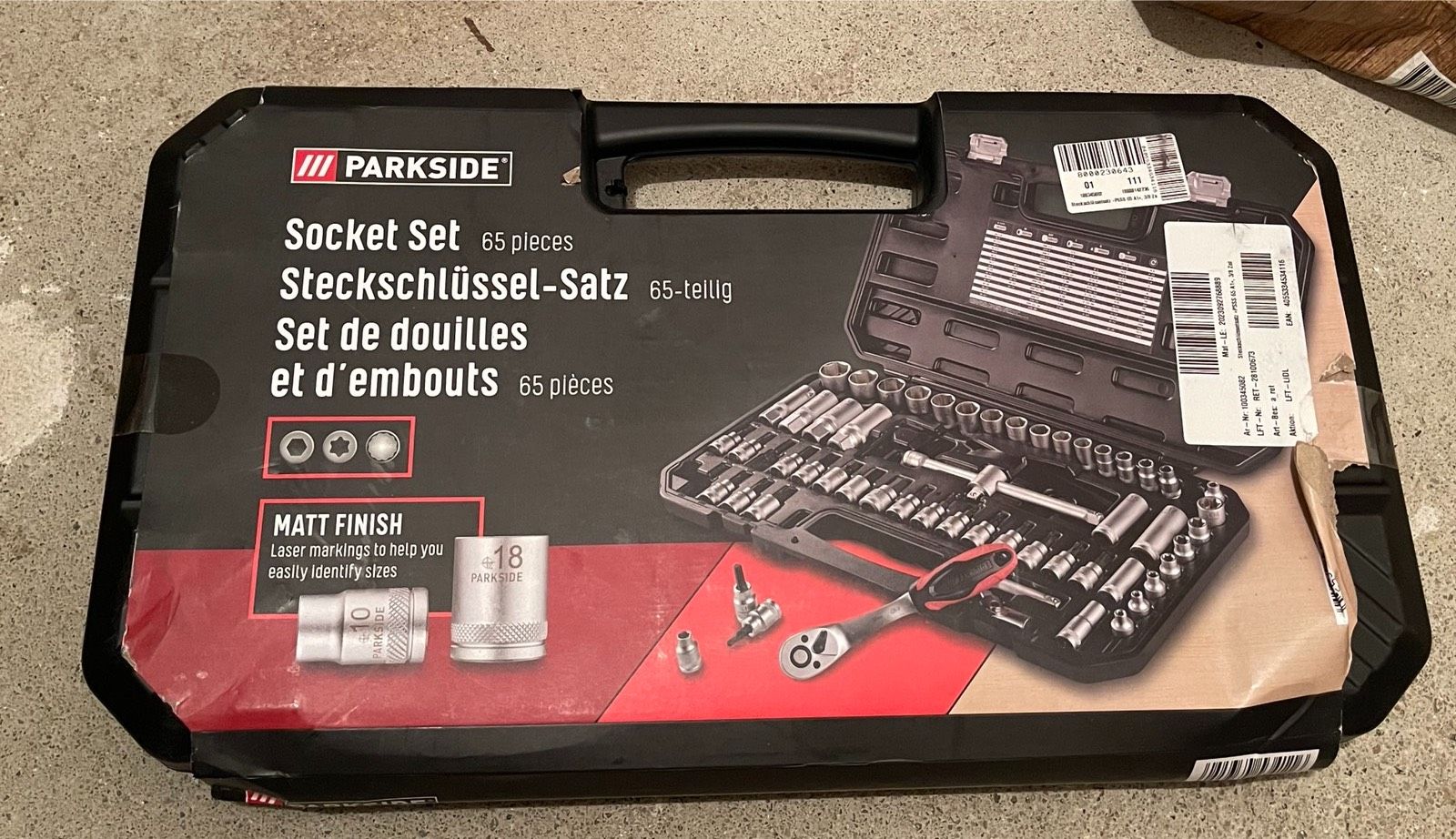 PARKSIDE Steckschlüssel-Satz Für Schlagschrauber – 21-teilig, Mit Bits Und Adaptern