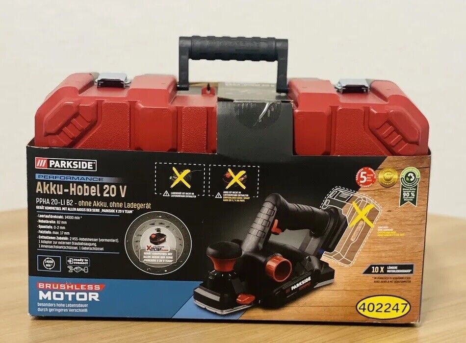 PARKSIDE PERFORMANCE® 20 V Akku Hobel »PPHA 20-Li B2«