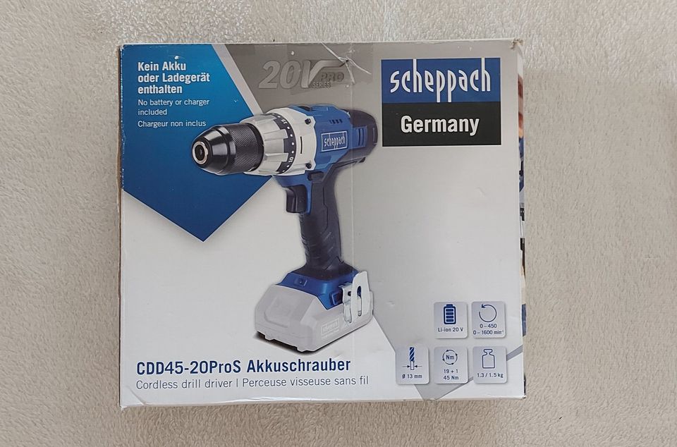 SCHEPPACH Akku-Schlagbohrschrauber C-CD45-X